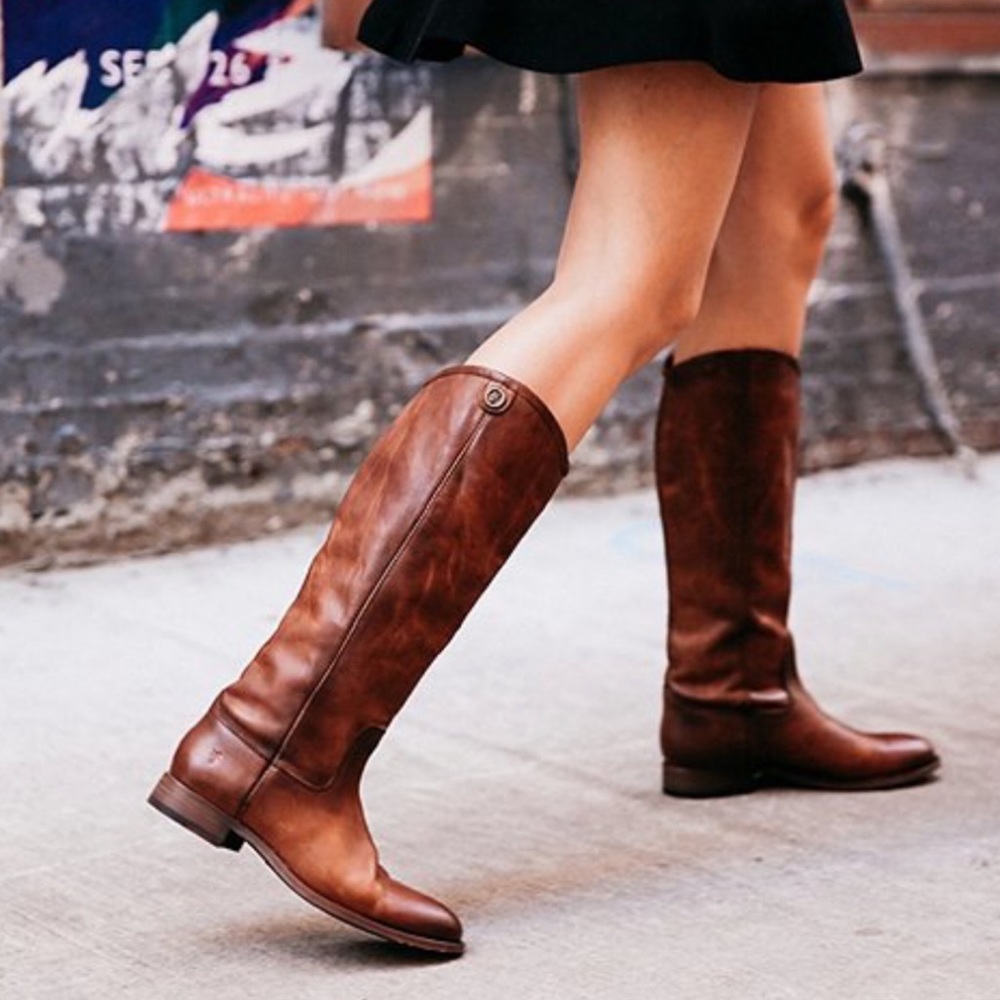FRYE β’ Melissa Button 2 Riding Motorcycle Boots - Picture 5 of 8